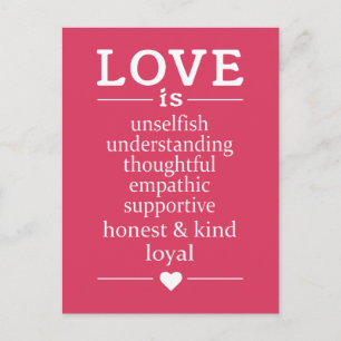 Liefde is ... briefkaart