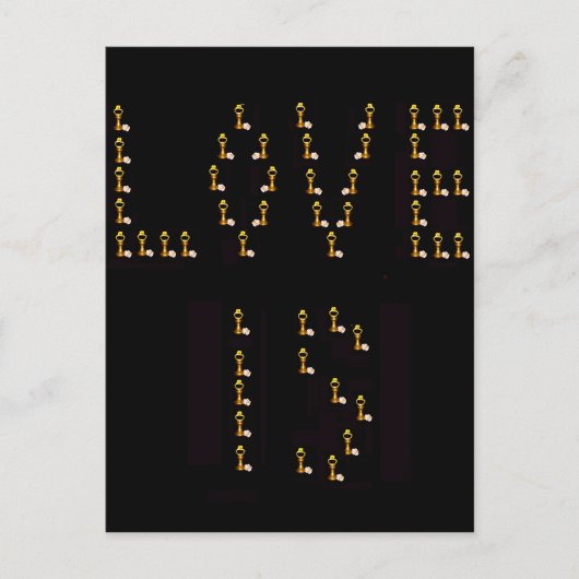 Liefde is briefkaart (Voorkant)