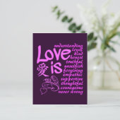 Liefde is ... briefkaart (Staand voorkant)