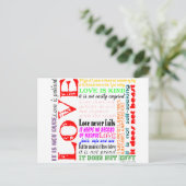 Liefde is... briefkaart (Staand voorkant)