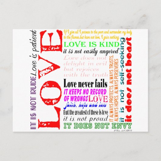 Liefde is... briefkaart (Voorkant)