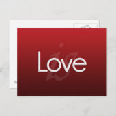 Liefde is Briefkaart (Voorkant / Achterkant)