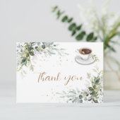 Liefde is brouwen Coffee Bar Feest Bedankkaart (Staand voorkant)