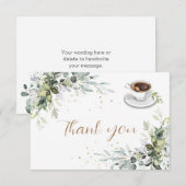 Liefde is brouwen Coffee Bar Feest Bedankkaart (Voorkant / Achterkant)