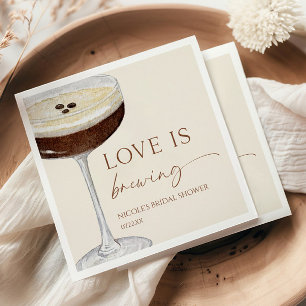 Liefde is brouwen Expresso Martini Vrijgezellenfee Servet
