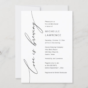 Liefde is Brouwen, Vrijgezellenfeest Feestviering Kaart