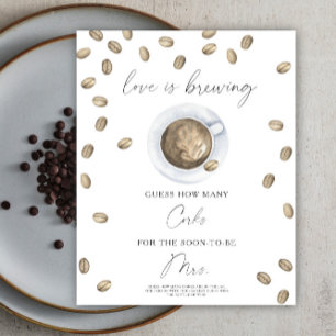 Liefde is brouwen Vrijgezellenfeest Hoeveel Kurken Poster