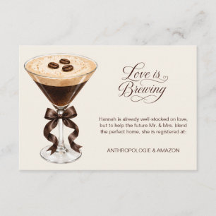 Liefde is Brouwende Espresso Registratie QR Instee Informatiekaartje