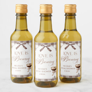 Liefde Is Brouwende Expresso Martini Strik Bruidsf Wijn Etiket
