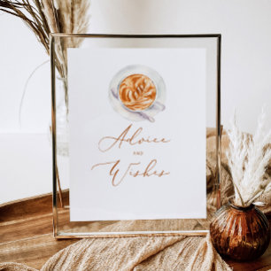 Liefde is bruisend advies en wensen voor pasgetrou poster