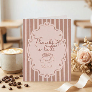 Liefde is Bruisende Koffie Bruiloft Dank Je Bedankkaart