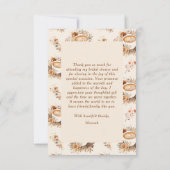 Liefde is Bruisende Koffie Bruiloftsfeest Bedankkaart (Achterkant)