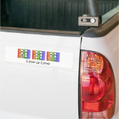 liefde-is bumpersticker (Op Truck)