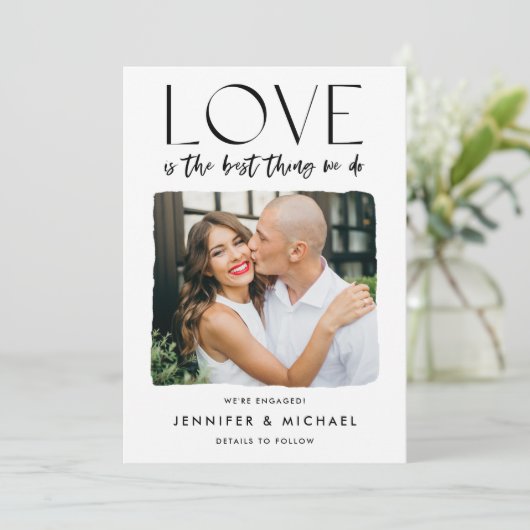 Liefde is de beste aankondiging van het Verloving  (Staand voorkant)