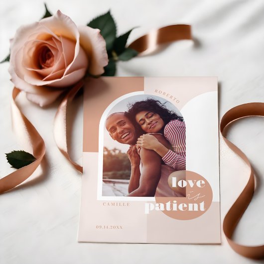 Liefde is de foto van patiënt Geometric Blush Coup Save The Date