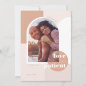Liefde is de foto van patiënt Geometric Blush Coup Save The Date (Voorkant)