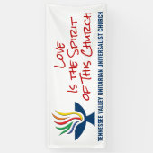 Liefde is de Geest - TVUUC Spandoek (Verticaal)