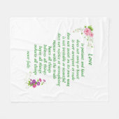 Liefde is de Grootste - Deken (Voorkant (Horizontaal))