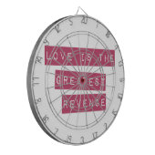 Liefde is de grootste omzet dartbord (Voorkant Links)