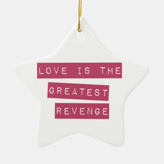 Liefde is de grootste omzet keramisch ornament (Voorkant)