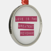 Liefde is de grootste omzet metalen ornament (Rechts)