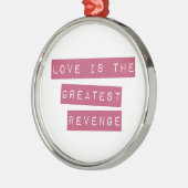 Liefde is de grootste omzet metalen ornament (Links)