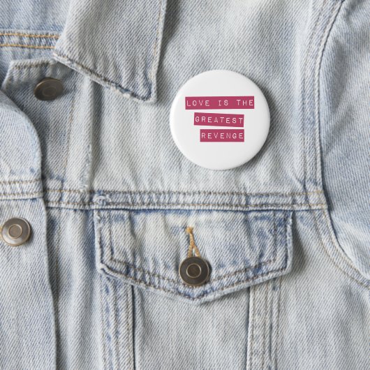 Liefde is de grootste omzet ronde button 5,7 cm (In situ)