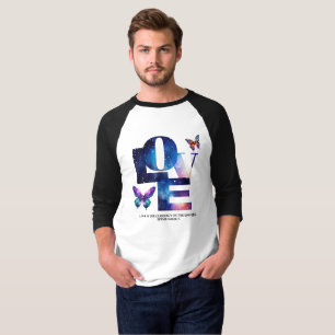 Liefde is de valuta van het universum, besteed wil t-shirt