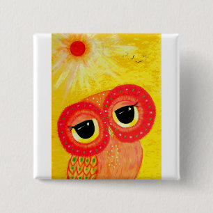 Liefde is de zon. vierkante button 5,1 cm