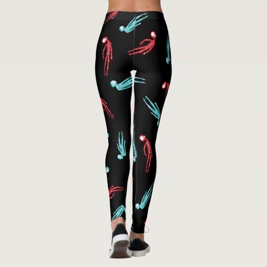 Liefde is echt skelet leggings (Achterkant)