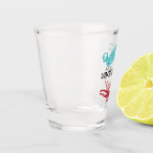 Liefde is echt Skeleton Logo  Shot Glas (Links)