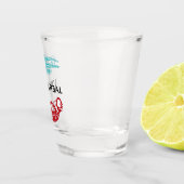 Liefde is echt Skeleton Logo  Shot Glas (Rechts)