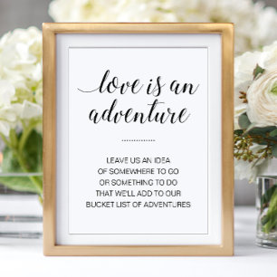 Liefde Is Een Avonturen Emmerlijst Huwelijk Poster