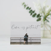 Liefde is een Briefkaart van het Patiëntenweddensc (Staand voorkant)