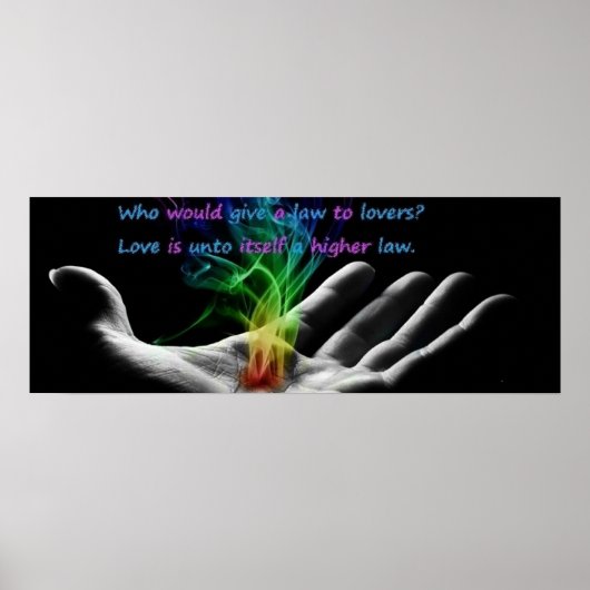 Liefde is een hogere wet poster (Voorkant)