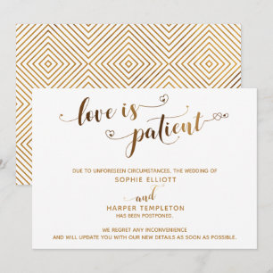 Liefde is een Kaart met een weddenschap met geduld