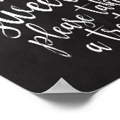 Liefde is een lief bord bruiloft 8x10 Sign Poster (Hoek)