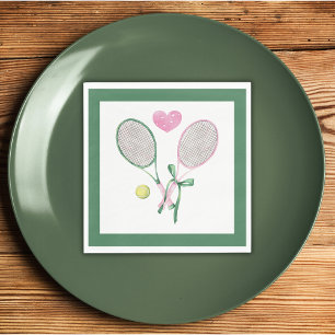 Liefde is een perfecte match Tennis Sporten Servet