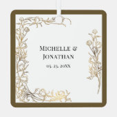 Liefde is een soort bijbelse kerstmis metalen ornament (Achterkant)