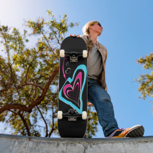 Liefde is een spoor van harten skateboard