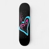 Liefde is een spoor van harten skateboard (Voorkant)