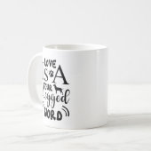 Liefde is een viervoetige woord koffie Mok - Schat (Voorkant links)
