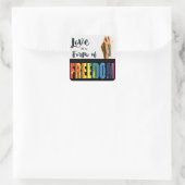 Liefde is een vorm van vrijheid Sticker (Tas)