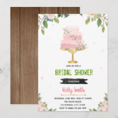 Liefde is een zoete cake bruiloft uitnodiging (Voorkant / Achterkant)