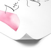 Liefde is elke Knot Pink Bow Favors Poster (Hoek)