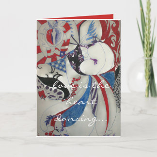 Liefde is feestdagen kaart