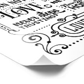 Liefde is ... foto afdruk (Hoek)