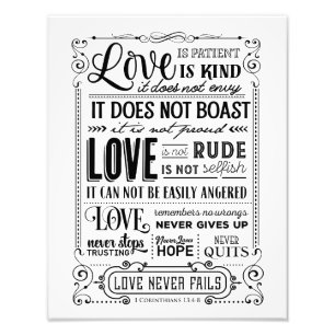 Liefde is ... foto afdruk