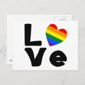 Liefde is gay briefkaart (Voorkant / Achterkant)