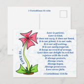 LIEFDE IS geduldig Briefkaart (Voorkant / Achterkant)